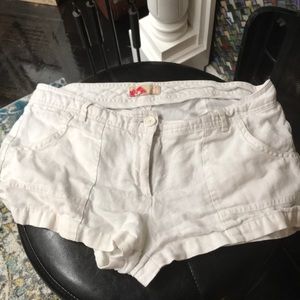 Short white shorts